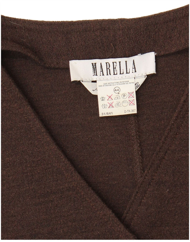 Marella Womens Jumper Dress IT 44 Medium Brown