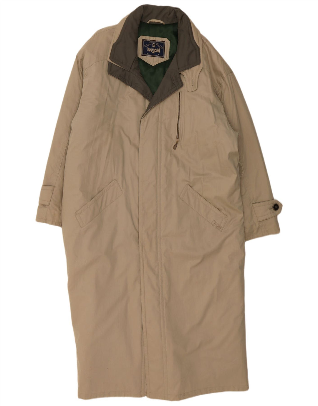 BUGATTI Mens Windbreaker Coat UK 44 2XL Beige Cotton
