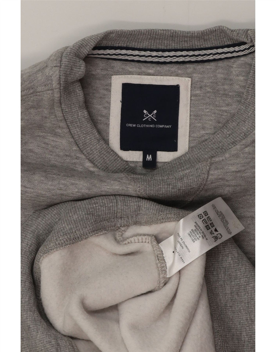 CREW CLOTHING Mens Sweatshirt Jumper Medium Grey Cotton