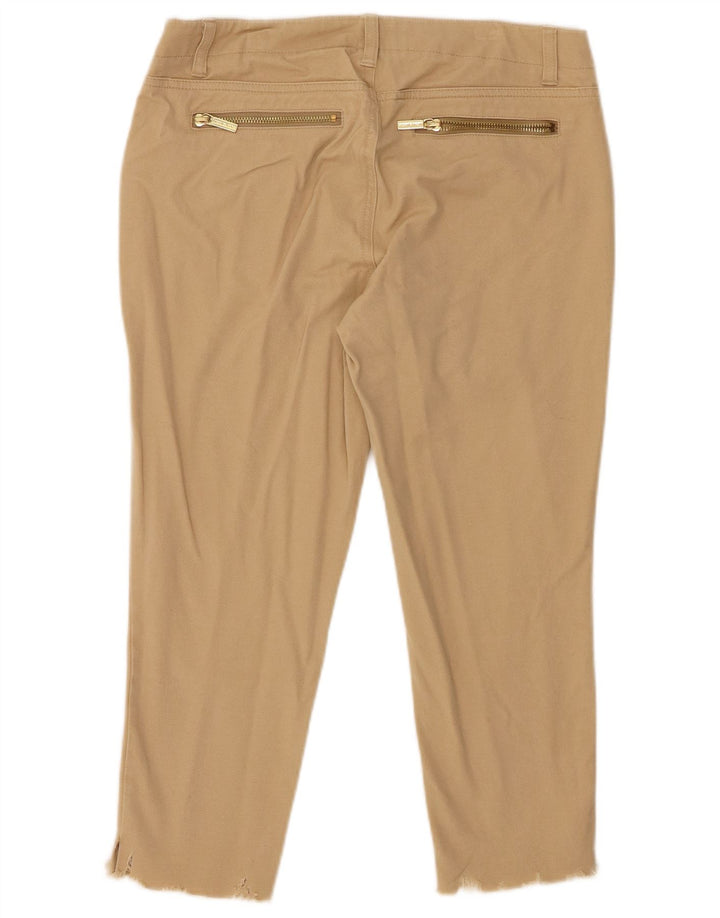 MICHAEL KORS Womens Capri Trousers US 4 Small W30 L21 Beige