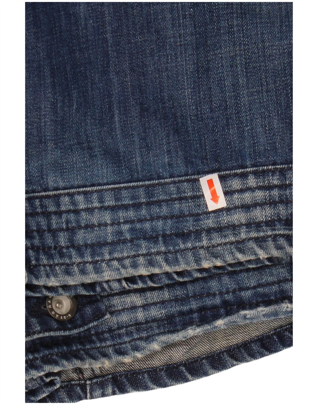 G-STAR Mens Cargo Straight Jeans W32 L32 Blue Cotton