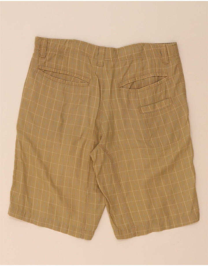 Nike Mens Regular Fit Chino Shorts Small W30  Beige Check