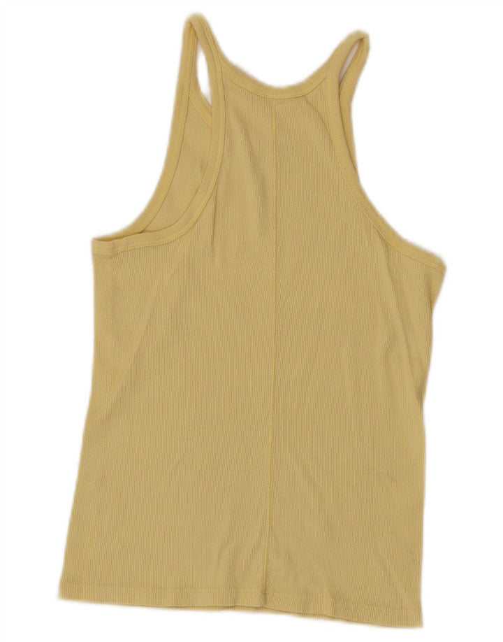 Levi's Womens Vest Top UK 12 Medium Yellow