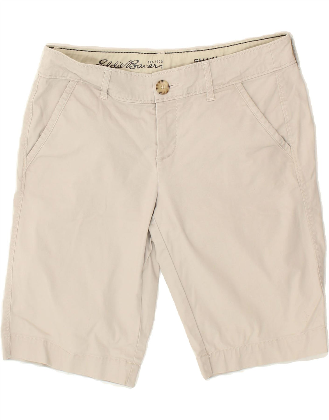 EDDIE BAUER Womens Chino Shorts US 4 Small W32 Grey Cotton Vintage Eddie Bauer and Second-Hand Eddie Bauer from Messina Hembry 