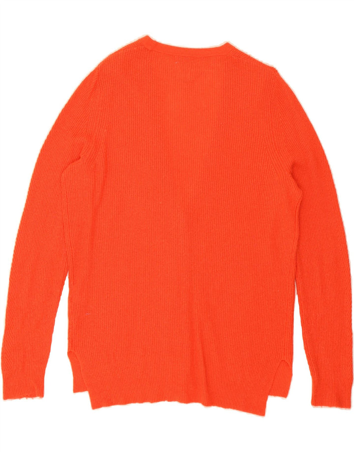JOHN LEWIS Womens Cardigan Sweater UK 12 Medium Orange Nylon Vintage John Lewis and Second-Hand John Lewis from Messina Hembry 