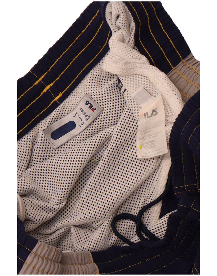 Fila Mens Cargo Swimming Shorts XL  Navy Blue Colourblock Polyamide