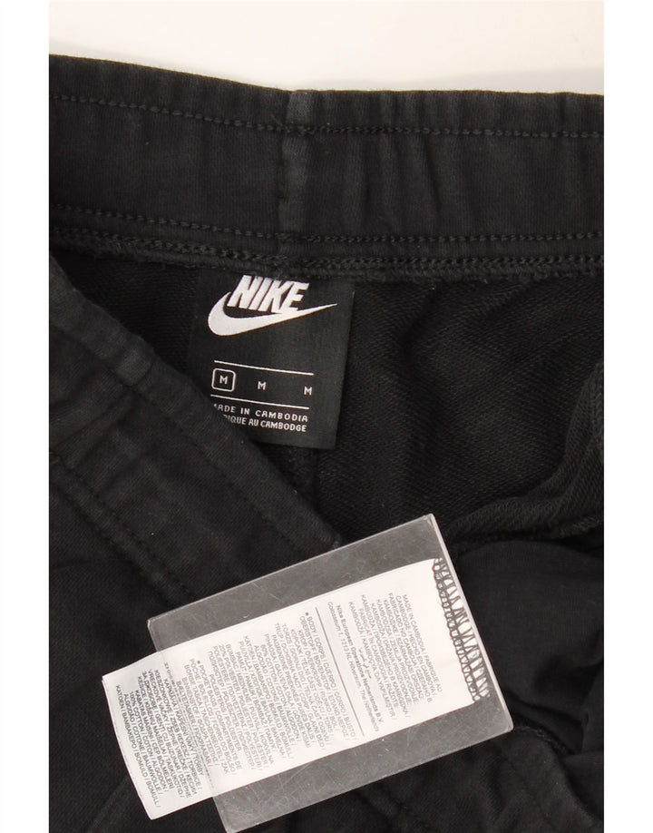 NIKE Mens Graphic Tracksuit Trousers Joggers Medium  Black Colourblock