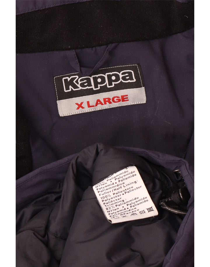 Kappa Mens Windbreaker Jacket UK 42 XL Navy Blue Polyamide