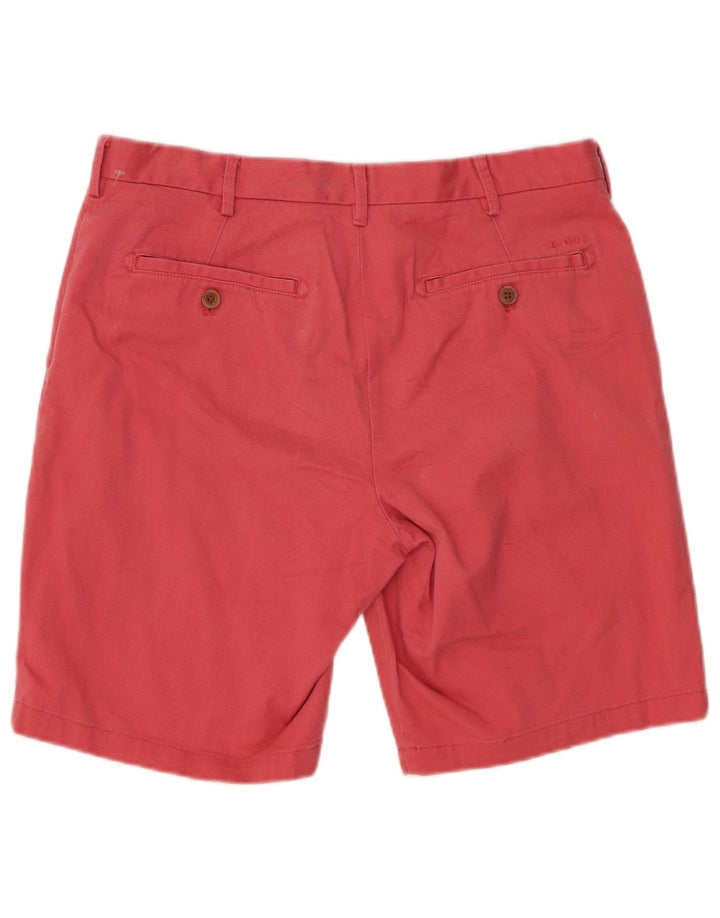 IZOD Mens Chino Shorts W32 Medium  Red Cotton