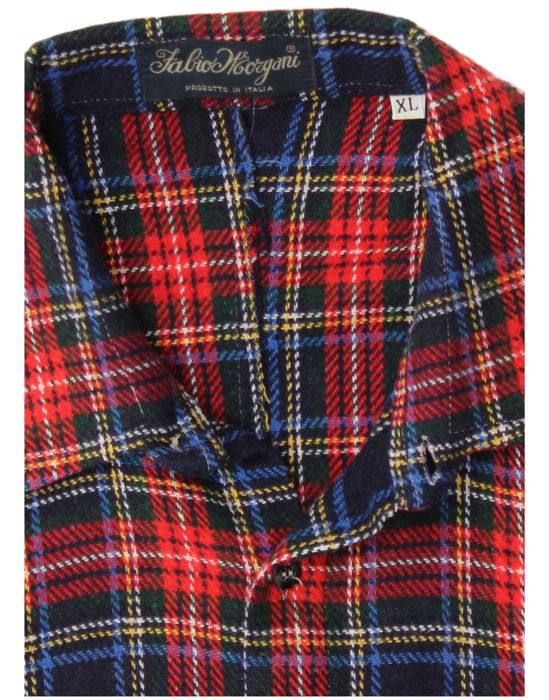 Vintage Mens Checked  Overshirt Shirt XL Red Plaid