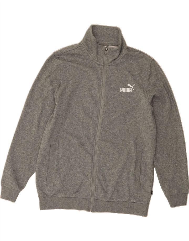 PUMA Mens Tracksuit Top Jacket Large Grey Cotton Vintage Puma and Second-Hand Puma from Messina Hembry 