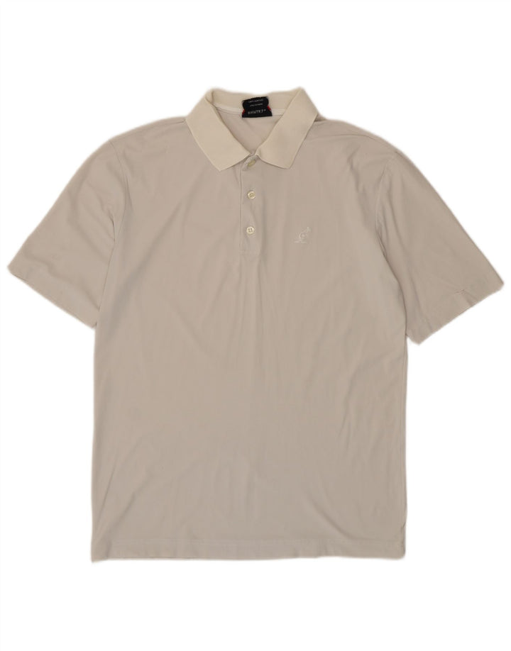 AUSTRALIAN L'ALPINA Mens Polo Shirt IT 52 Large Beige Polyamide