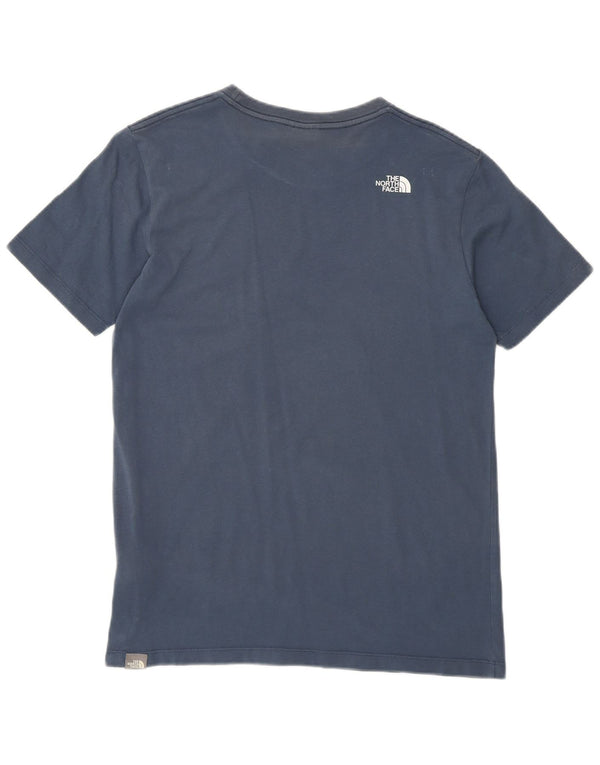 The North Face Boys T-Shirt Top 14-15 Years XL Navy Blue Cotton