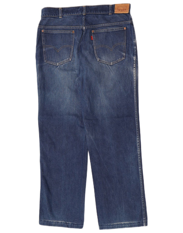 Levi's Mens Straight Jeans W36 L30 Blue Cotton
