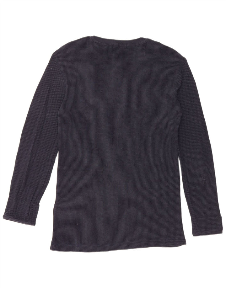 POLO RALPH LAUREN Mens Top Long Sleeve Medium Navy Blue Cotton