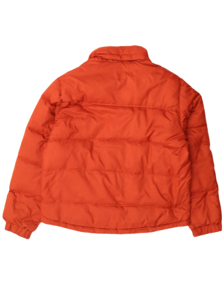 GAS Mens Basic Hooded Padded Jacket UK 2XL Orange Polyamide