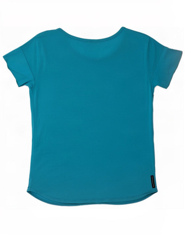 Armani Jeans Womens T-Shirt Top UK 12 Medium Blue