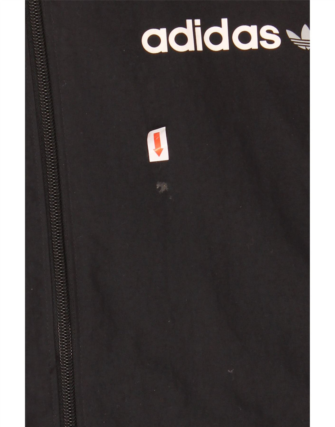 ADIDAS Mens Hooded Tracksuit Top Jacket Small Black Polyester Vintage Adidas and Second-Hand Adidas from Messina Hembry 