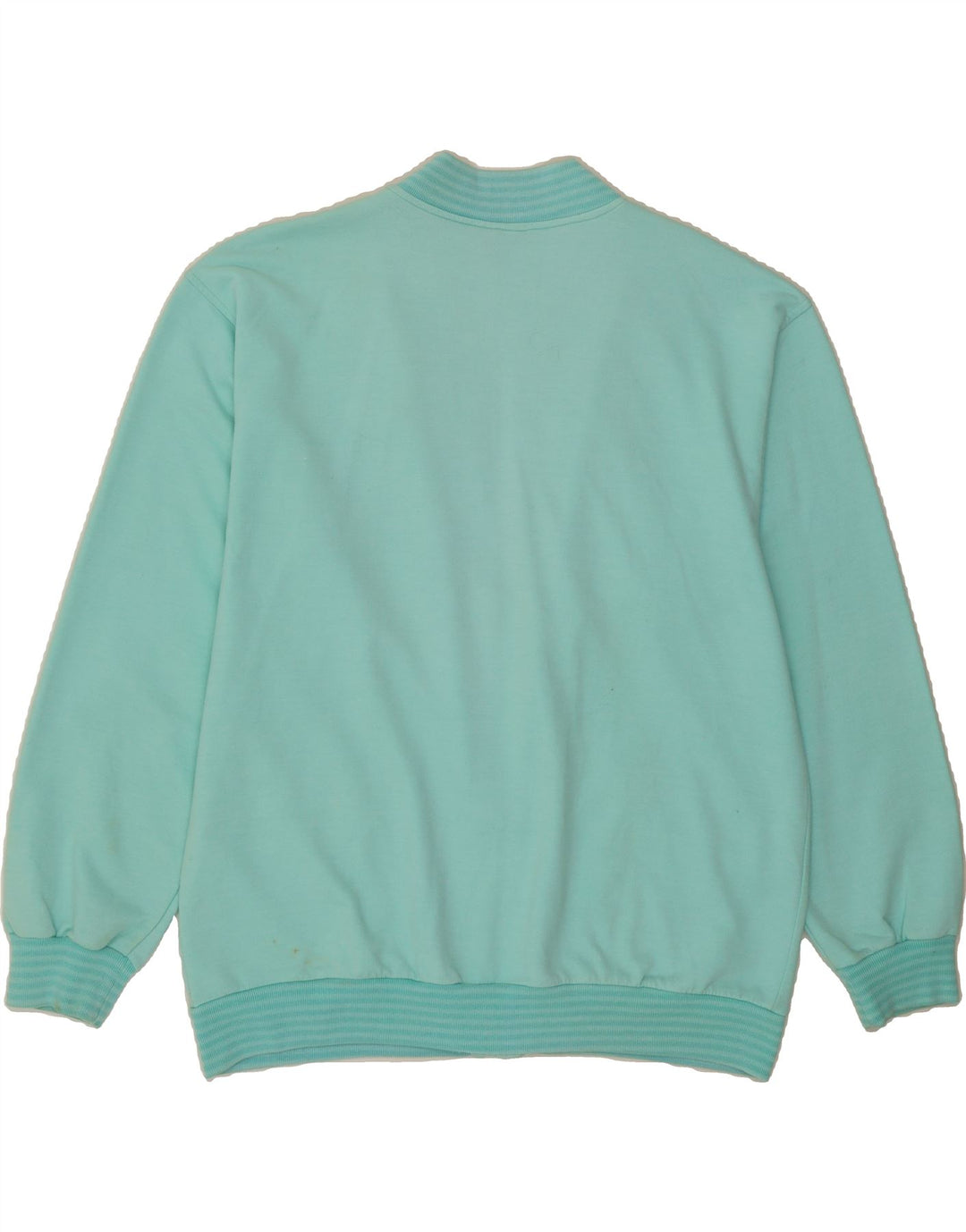 BELFE Mens Cardigan Sweater UK 40 Medium Turquoise Cotton Vintage Belfe and Second-Hand Belfe from Messina Hembry 