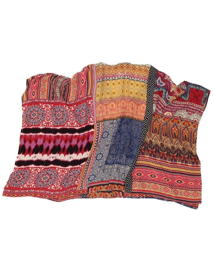 DESIGUAL Womens Oversized Blouse Top UK 14 Medium Multicoloured Paisley