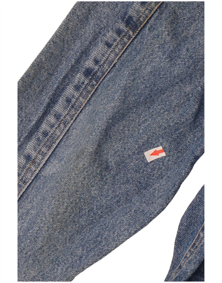 Quarry Mens Batwing Denim Jacket UK 40 Large Blue