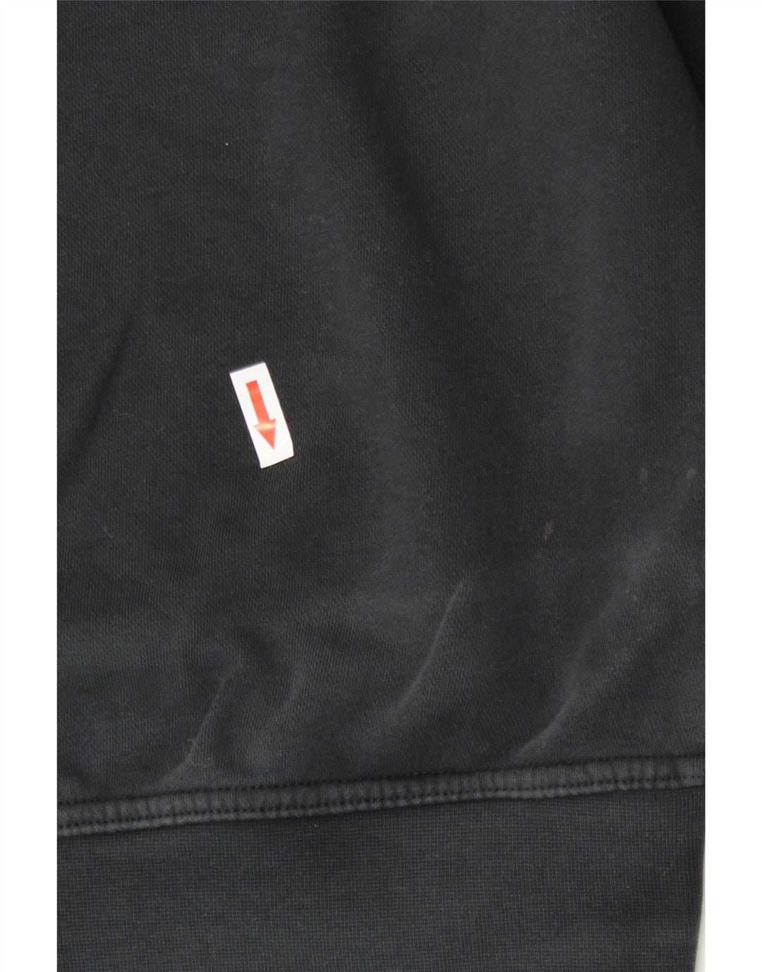 Nike Womens Graphic Hoodie Jumper UK 14 Medium Black Cotton