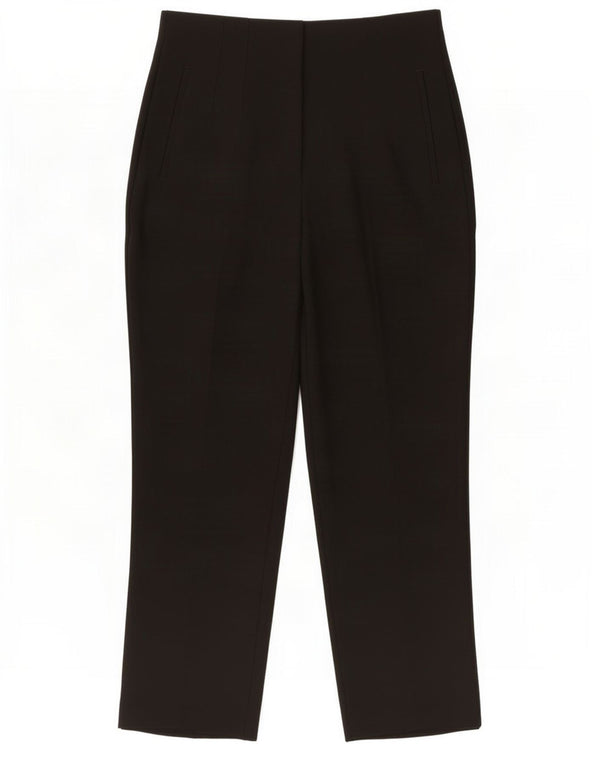 Zara Womens High Waist Casual Trousers Large W30 L26 Black Polyester