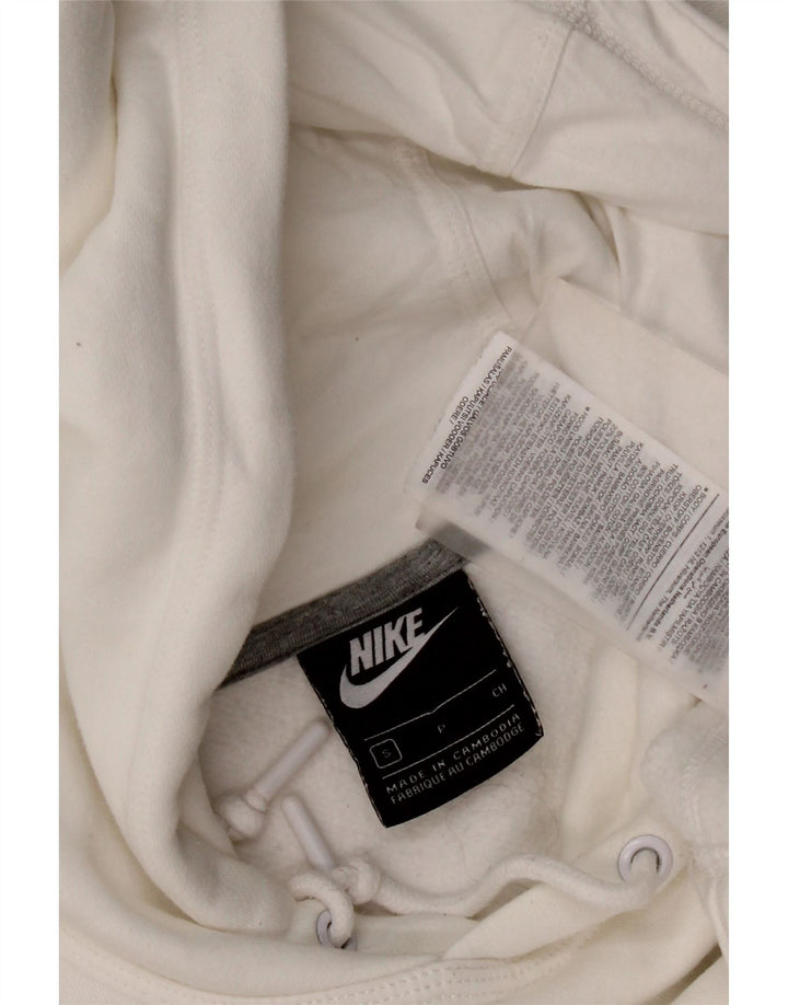 Nike Mens Hoodie Jumper Small White Cotton