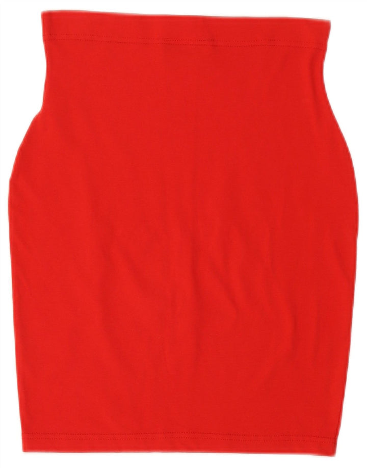 Onyx Womens Pencil Skirt W30 Medium Red