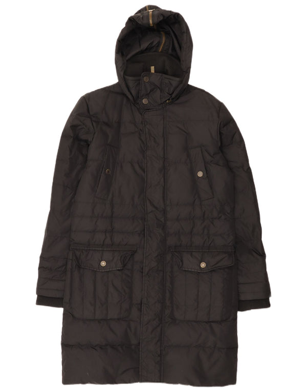 Calvin Klein Jeans Mens Hooded Padded Coat UK 36 Small Black