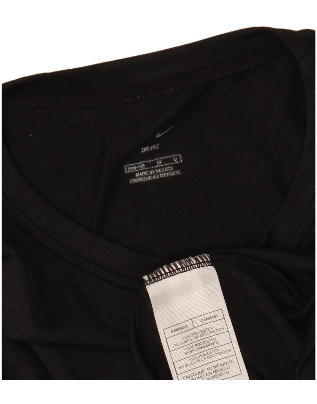 NIKE Womens Dri Fit Top Long Sleeve US 8/10 Medium Black Polyester