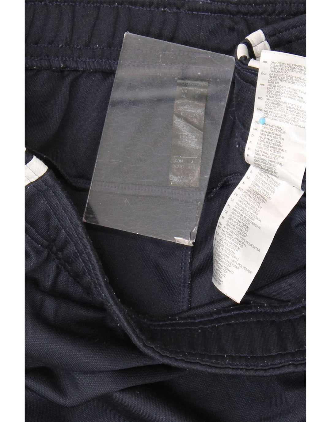 Adidas Mens Tracksuit Trousers XL Navy Blue Polyester