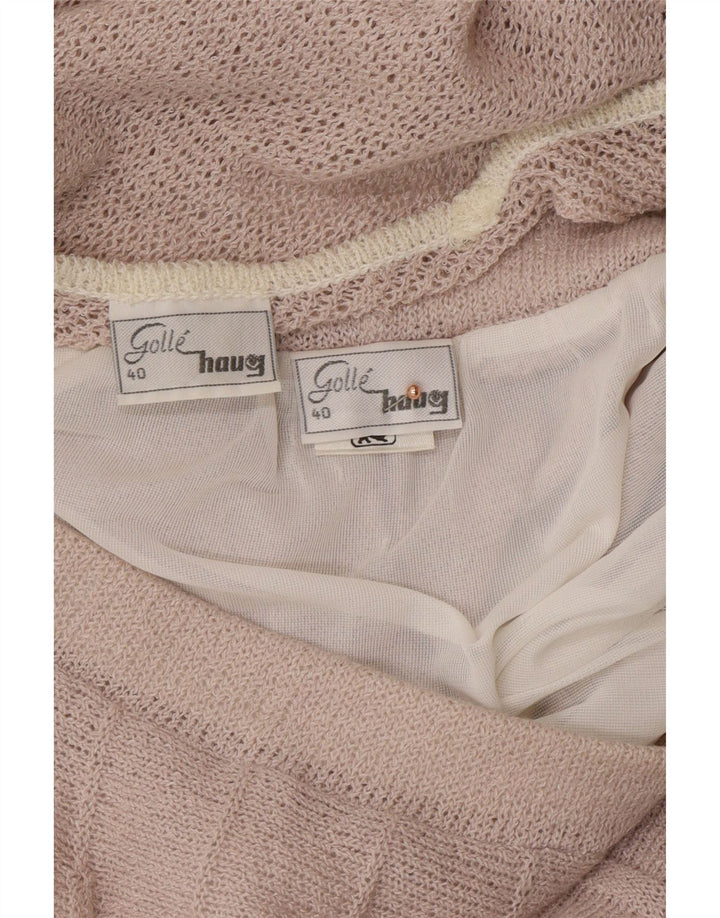 GOLLEHAUG Womens 2 Piece Skirt Set EU 40 Medium W28 Purple Colourblock