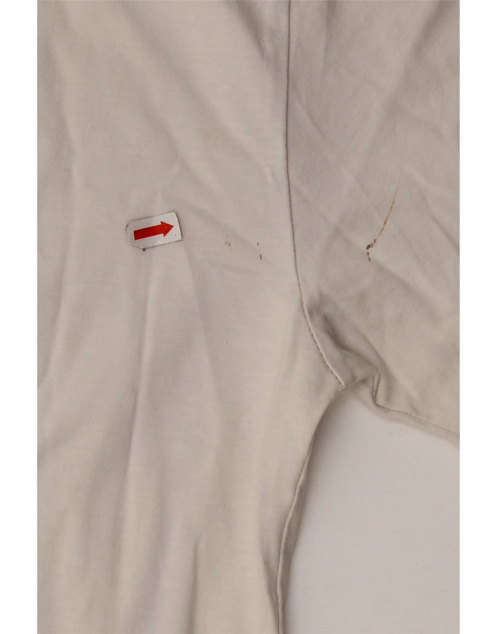 LEVI'S Mens Graphic T-Shirt Top Large Off White Cotton