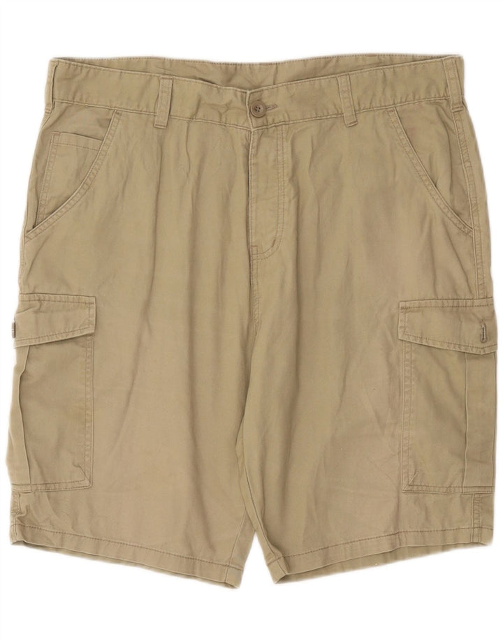 Mountain Warehouse Mens Cargo Shorts W36 Large Beige Cotton