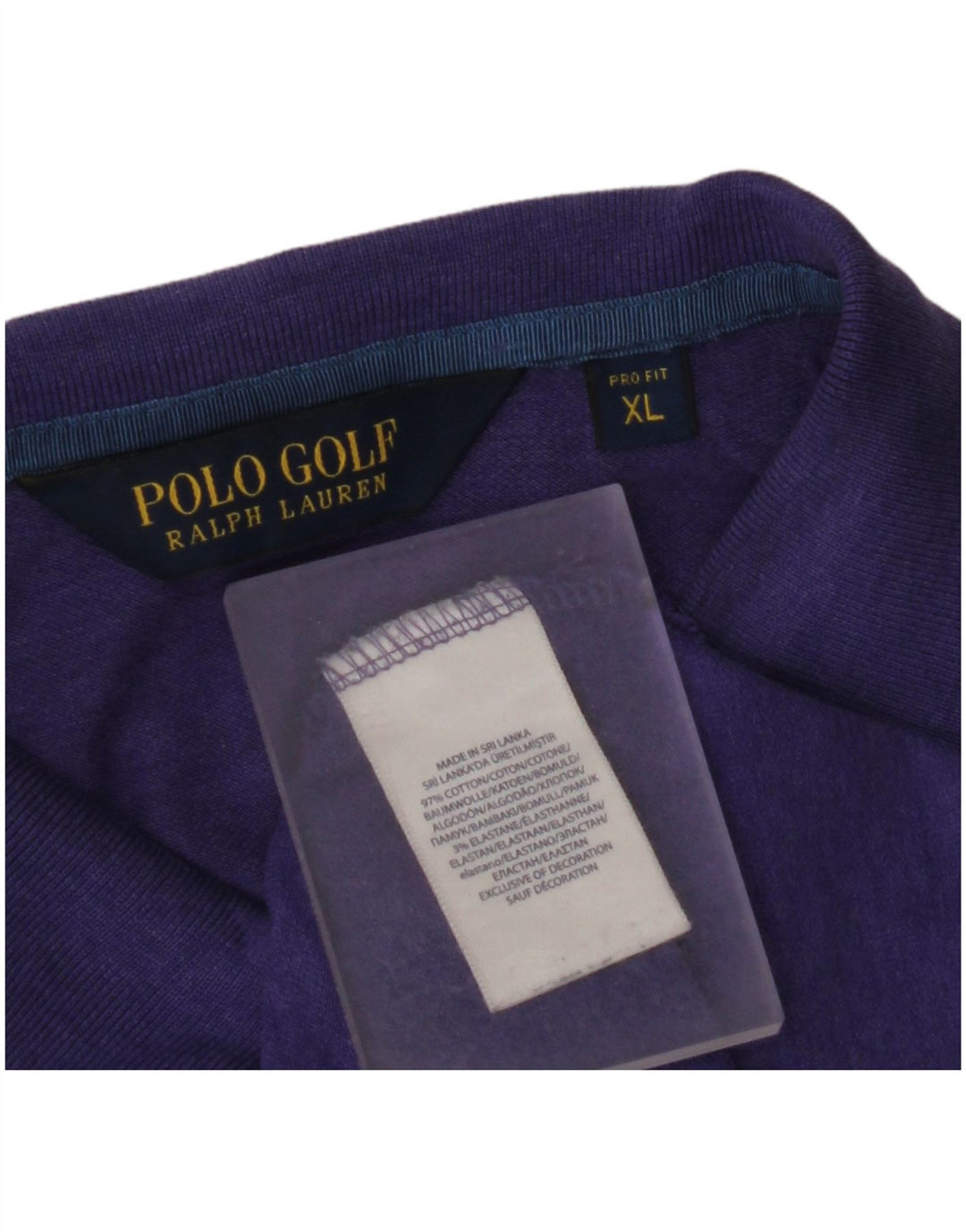 POLO RALPH LAUREN Mens Polo Shirt XL Purple Cotton