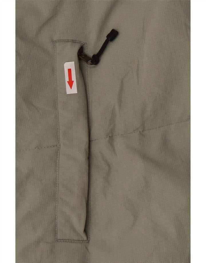 Fila Mens Hooded Padded Jacket UK 40 Large Khaki Polyamide