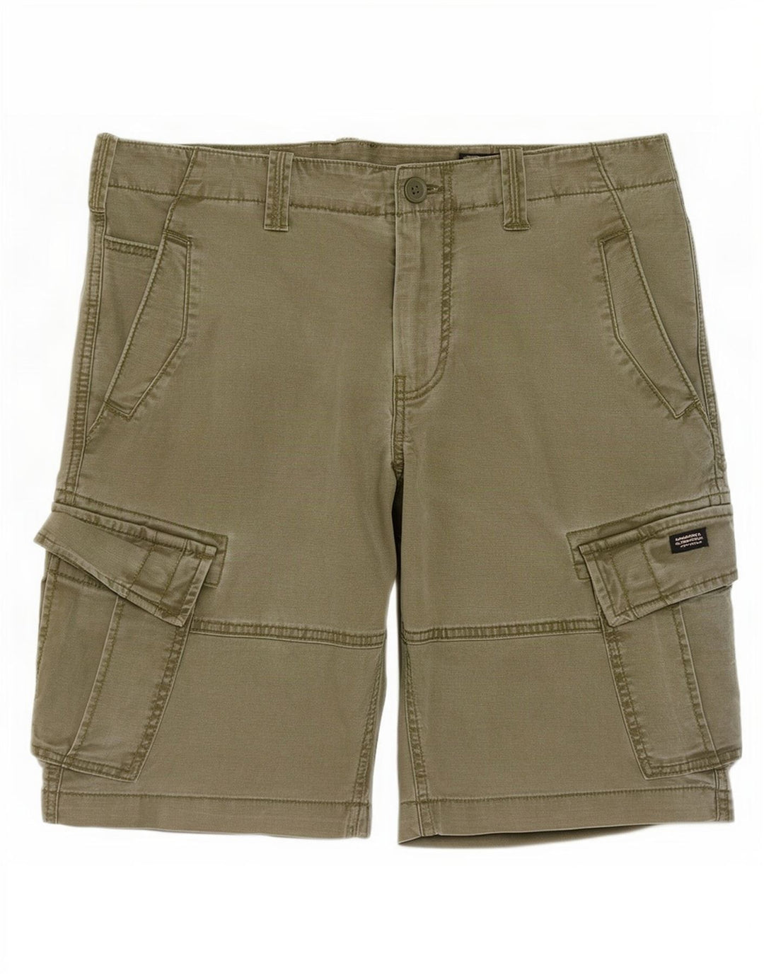 Superdry Mens Cargo Shorts W34 Large Khaki Cotton