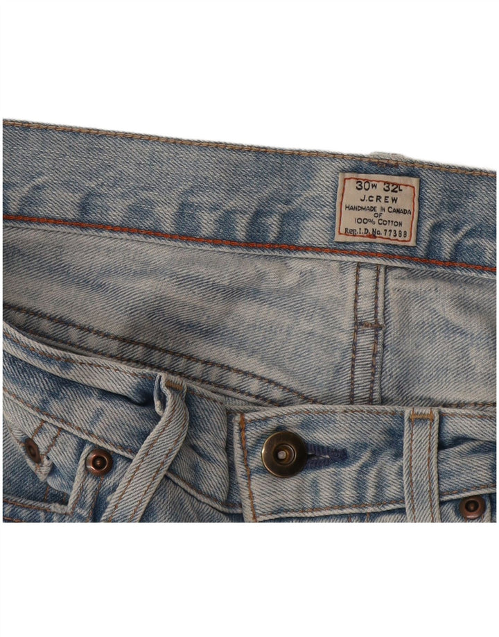 J. Crew Mens Straight Jeans W30 L32 Blue Cotton