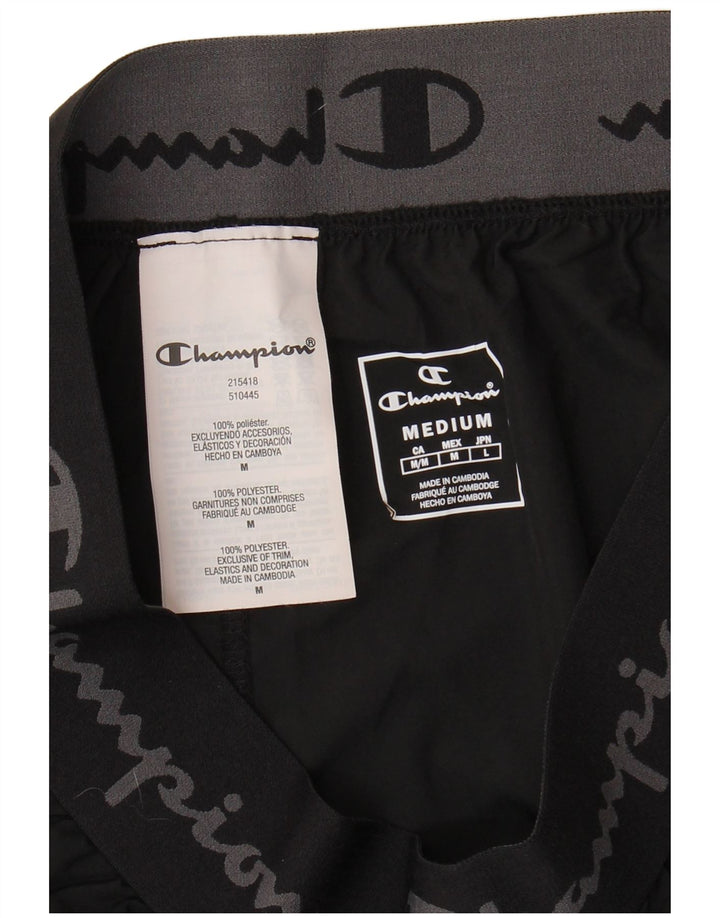 Champion Mens Graphic Sport Shorts Medium  Black Polyester