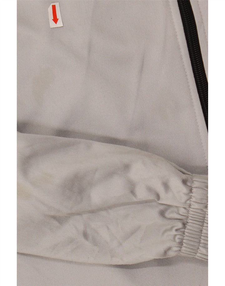 DIADORA Mens Tracksuit Top Jacket UK 40 Medium Grey Polyester