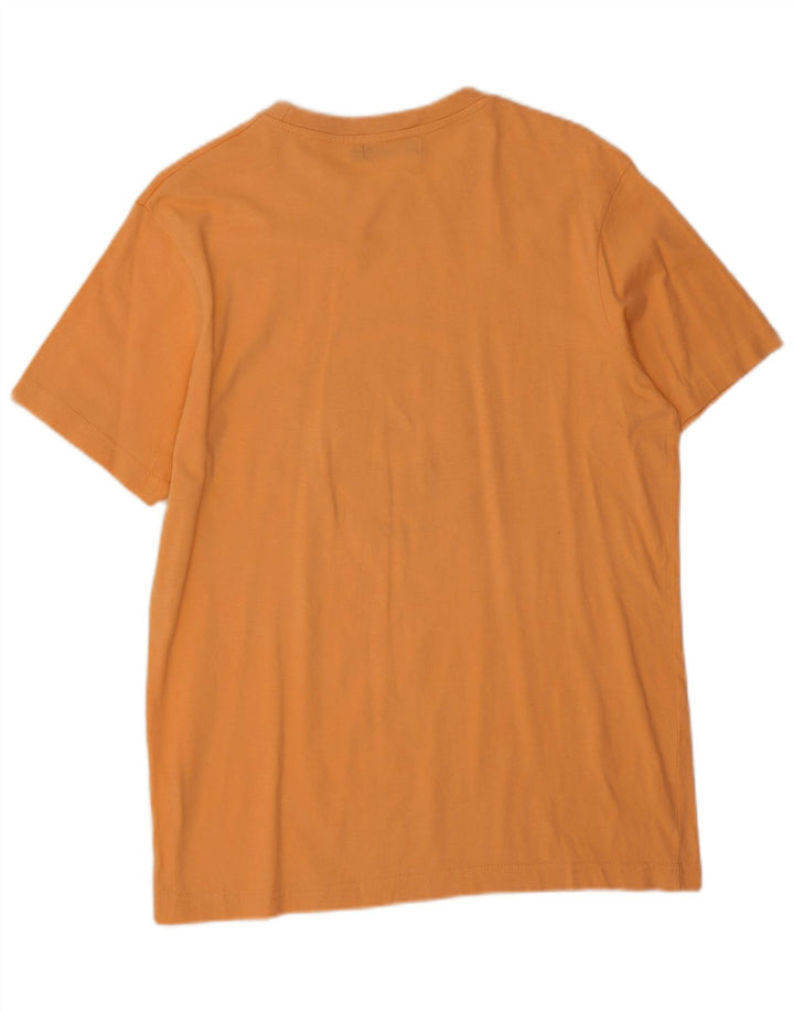 Converse Mens Graphic T-Shirt Top Medium Orange Cotton