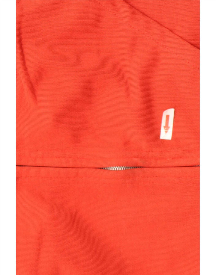 Zara Mens Zip Hoodie Sweater Small Red Cotton