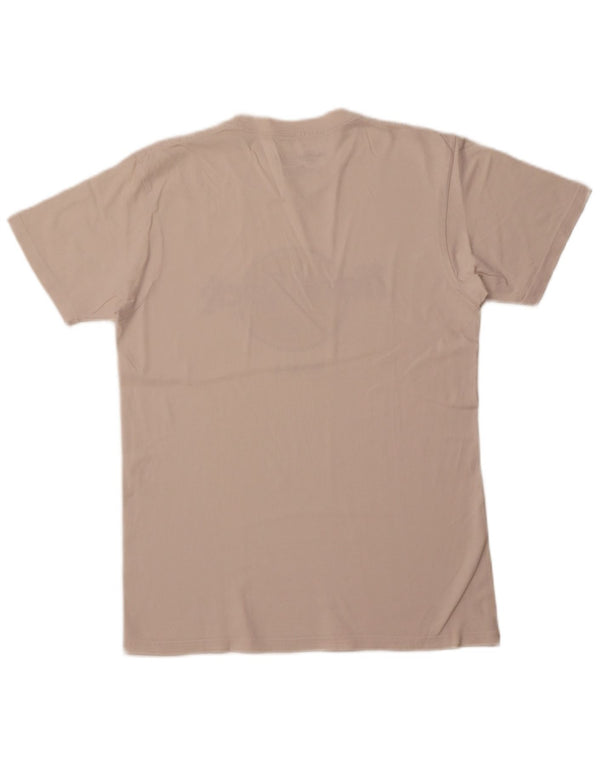 HARD ROCK CAFE Mens Roma Graphic T-Shirt Top Medium Off White Cotton