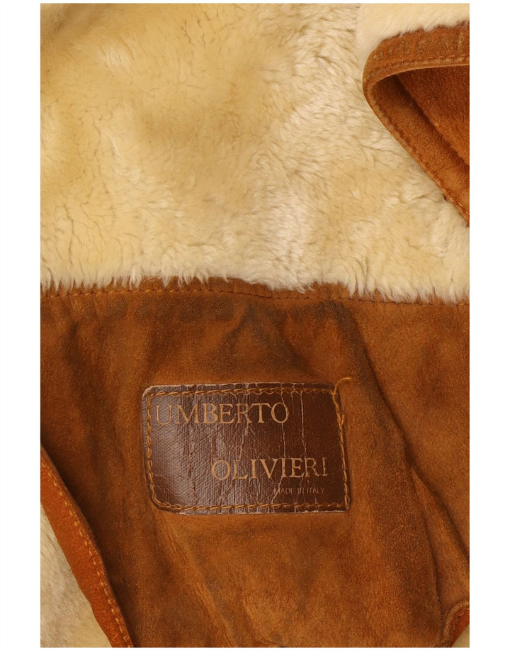 Umberto Olivieri Womens Oversized Jacket IT 40 Small Brown