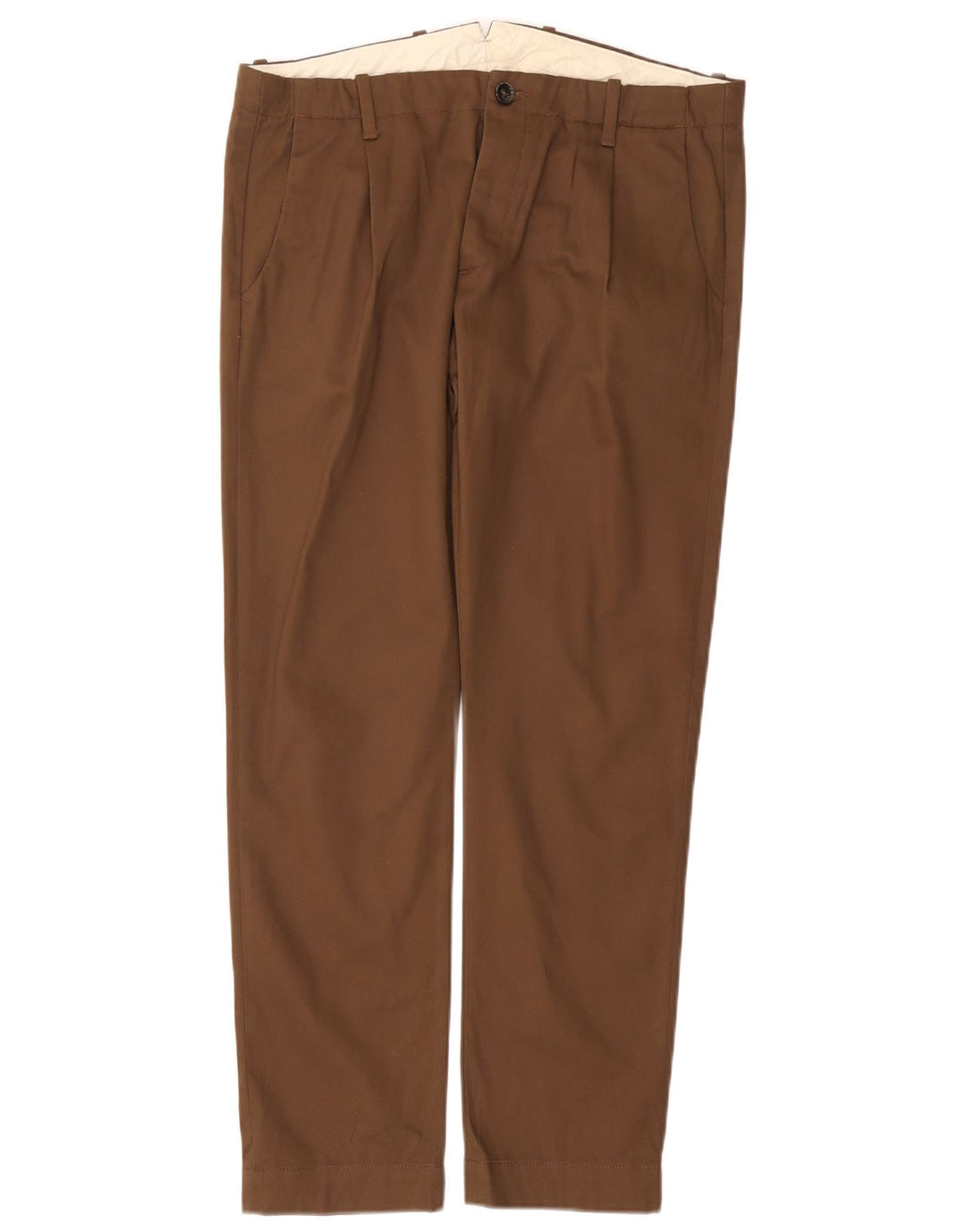 NINE IN THE MORNING Mens Pegged Chino Trousers IT 48 Medium W32 L28 Brown
