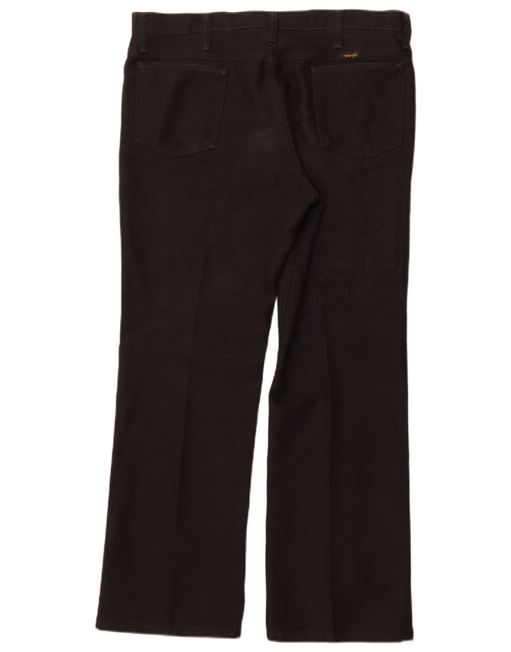 Wrangler Mens Straight Casual Trousers W38 L30 Black Polyester