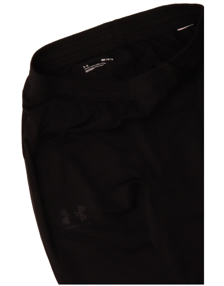 UNDER ARMOUR Mens Tracksuit Trousers Medium  Black Polyester