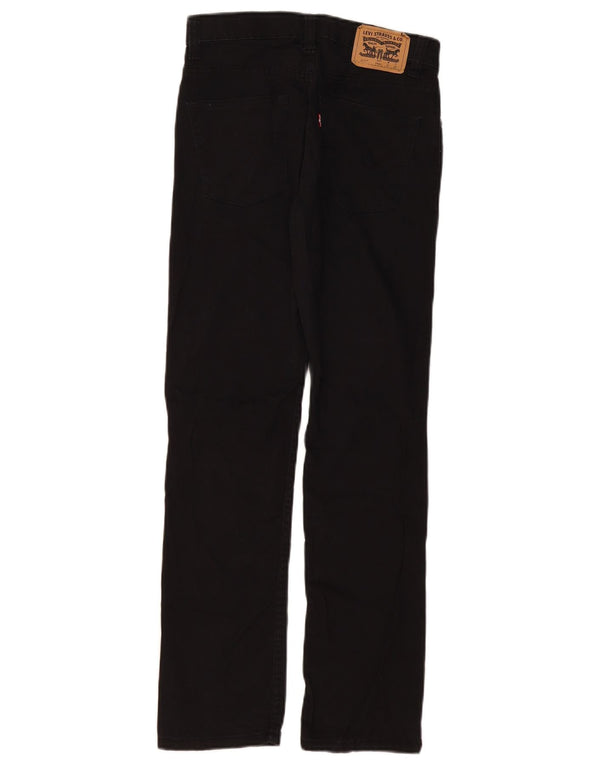 LEVI'S Boys 511 Slim Jeans 13-14 Years W27 L29 Black Cotton