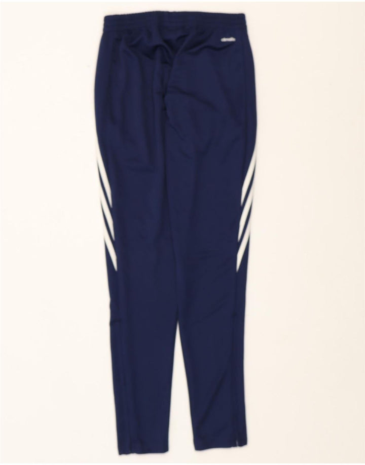 ADIDAS Mens Climalite Tracksuit Trousers Small  Navy Blue Polyester